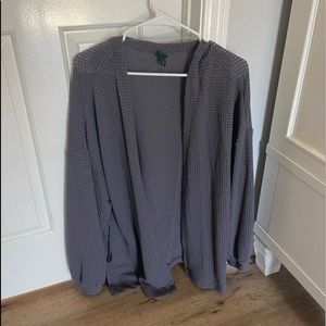 Wild Fable Grey Waffle Cardigan